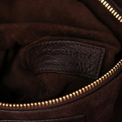 Saint Laurent Grained Deerskin Bea Tote Marron Fonce 7 of 10