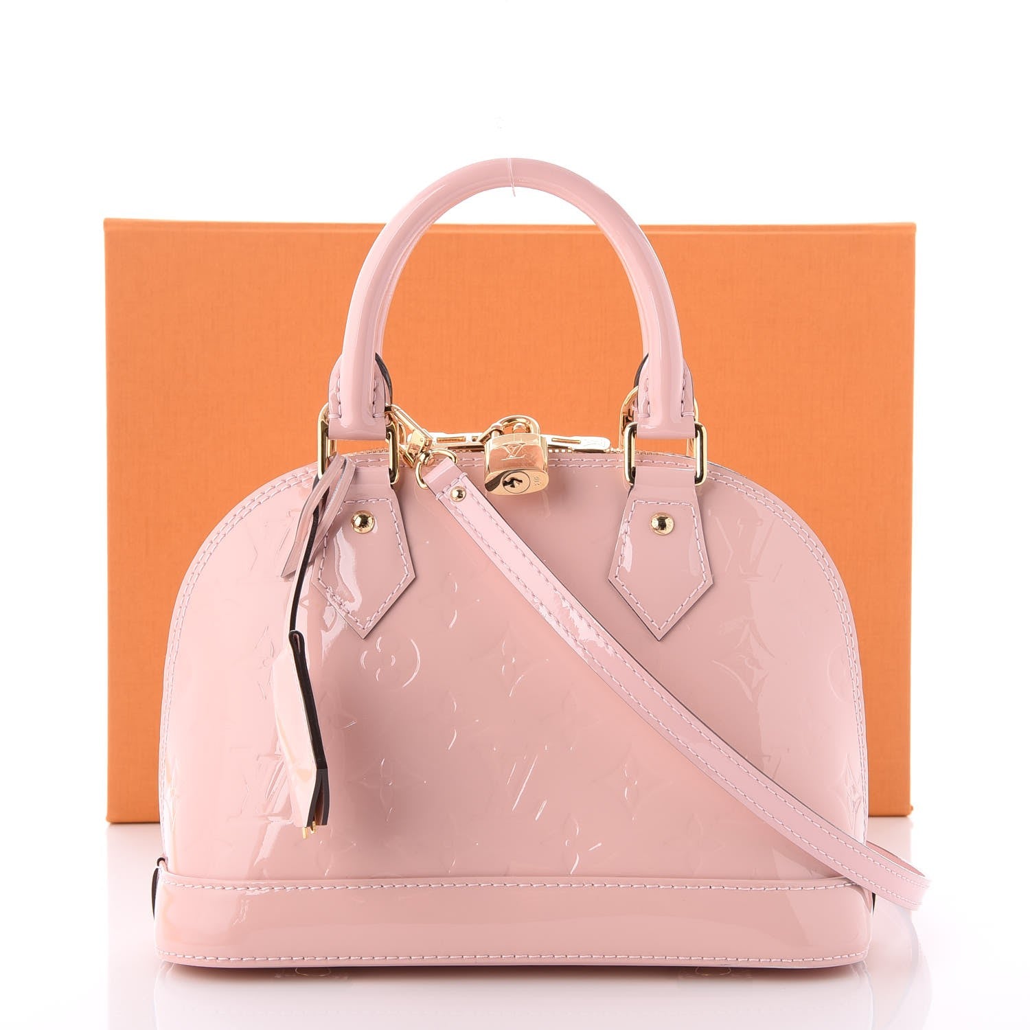 Louis Vuitton Vernis Alma BB Rose Ballerine 8 of 8
