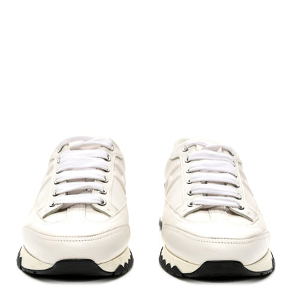 Hermes Calfskin Womens Trail Sneakers 36.5 White 3 of 10