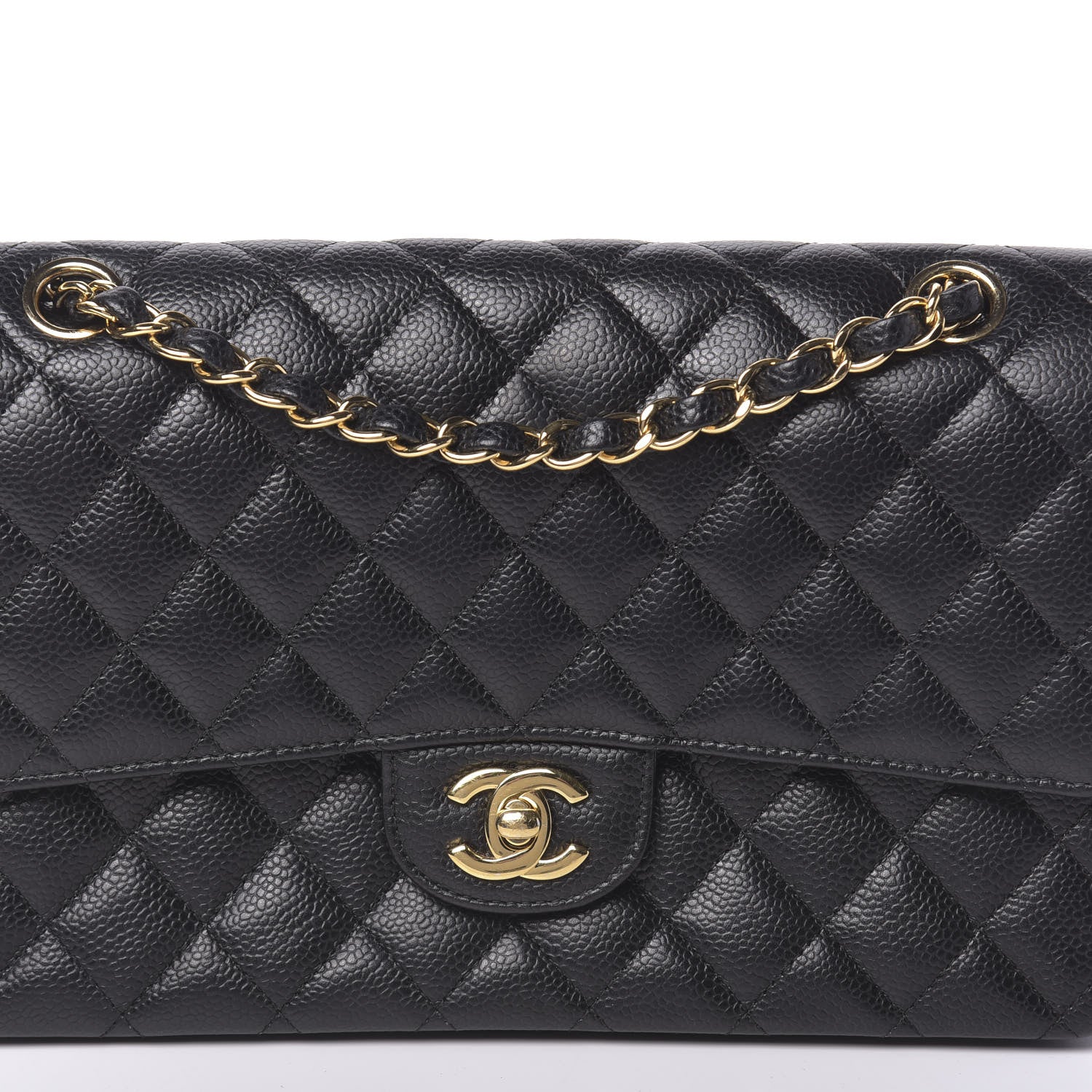 Chanel Caviar Quilted Medium Double Flap Black 10 of 21