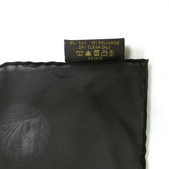 Louis Vuitton Monogram Silk Glitter Stole Noir 6 of 7