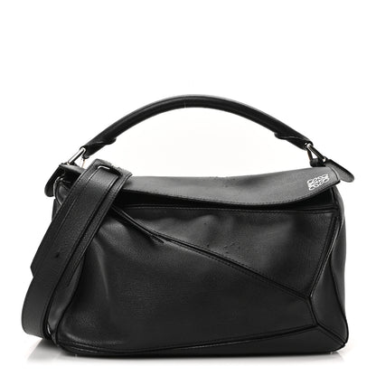 Loewe Calfskin Medium Puzzle Bag Black 1 of 10