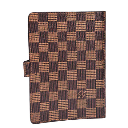 Louis Vuitton Damier Ebene Medium Ring Agenda Cover 2 of 8
