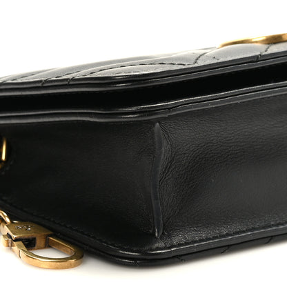 Gucci Calfskin Matelasse GG Marmont Mini Bag Black 7 of 9