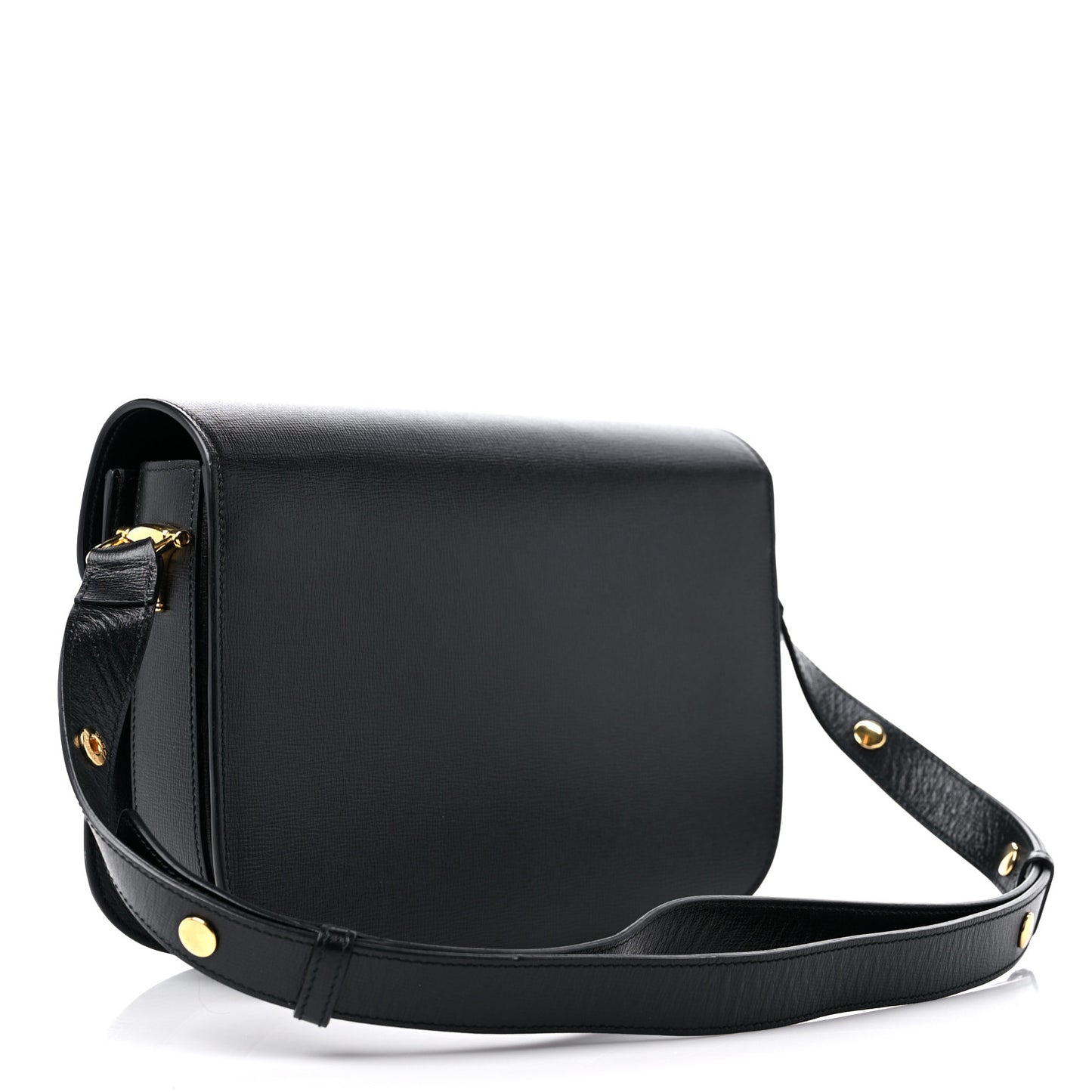 Azalea Calfskin Horsebit 1955 Shoulder Bag Black