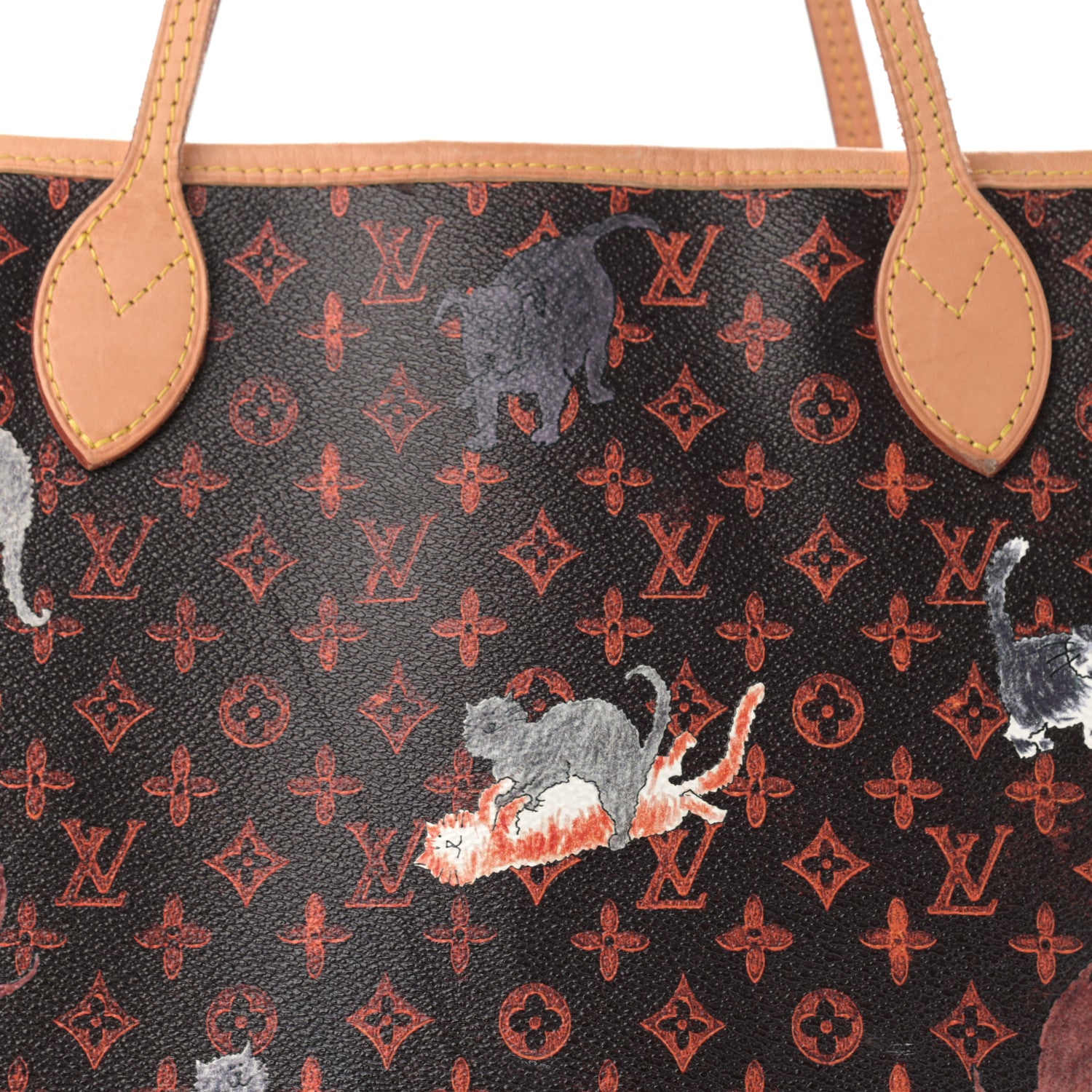 Louis Vuitton Catogram Neverfull MM Marron 8 of 12