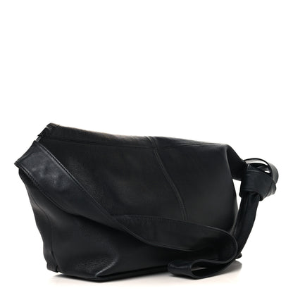 Bottega Veneta Silky Calfskin Medium Sawyer Messenger Bag Black 3 of 10