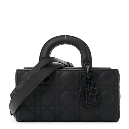 Christian Dior Ultra Matte Calfskin Cannage Medium Lady D-Joy Black 1 of 10