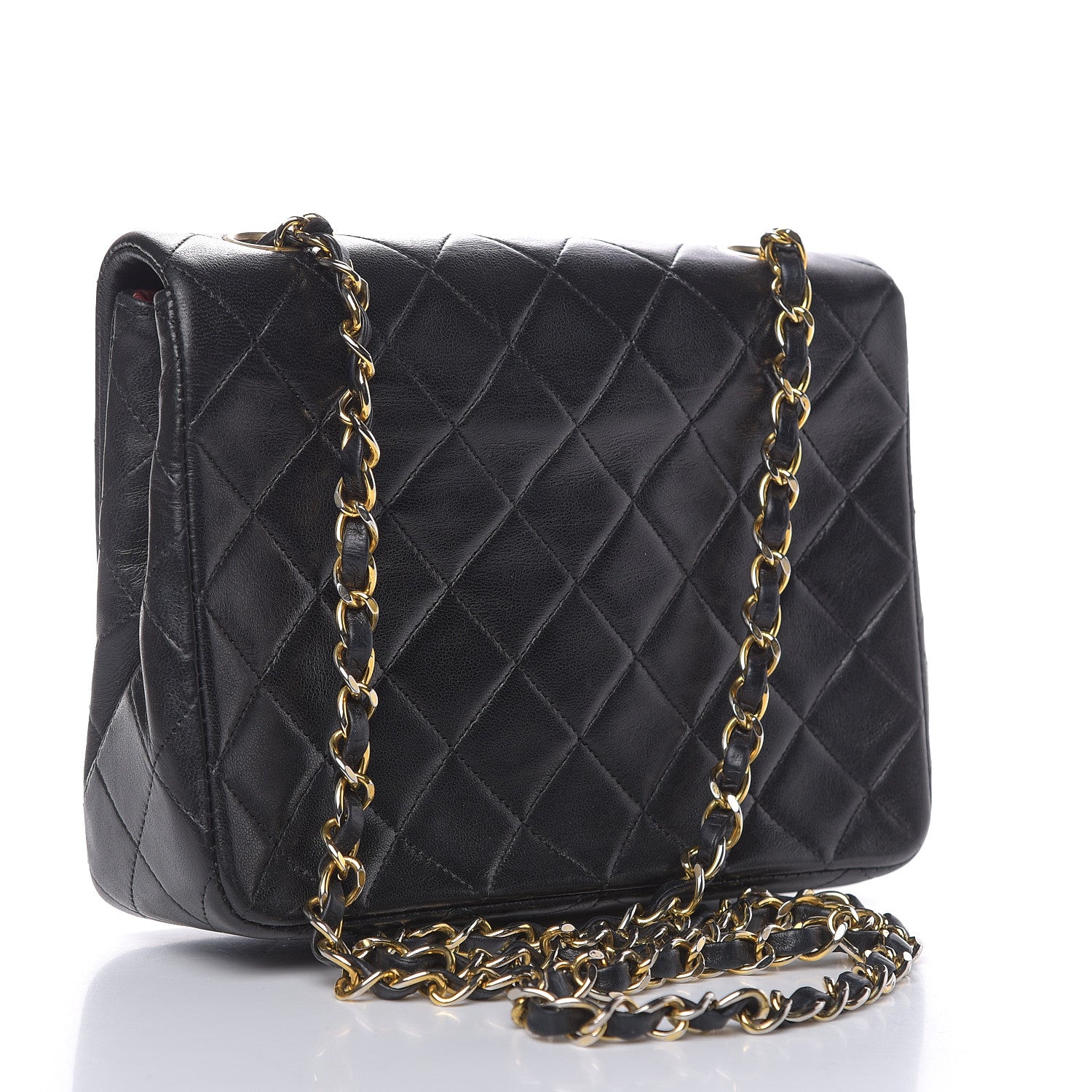 Chanel Lambskin Quilted Mini Square Flap Black 3 of 16