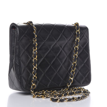 Chanel Lambskin Quilted Mini Square Flap Black 3 of 16