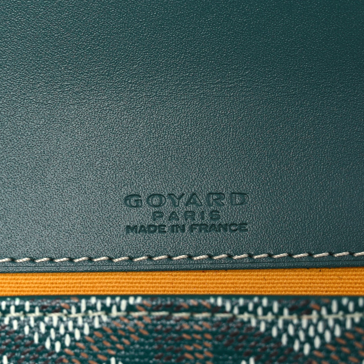 Goyardine Monte Carlo Bois Clutch Green