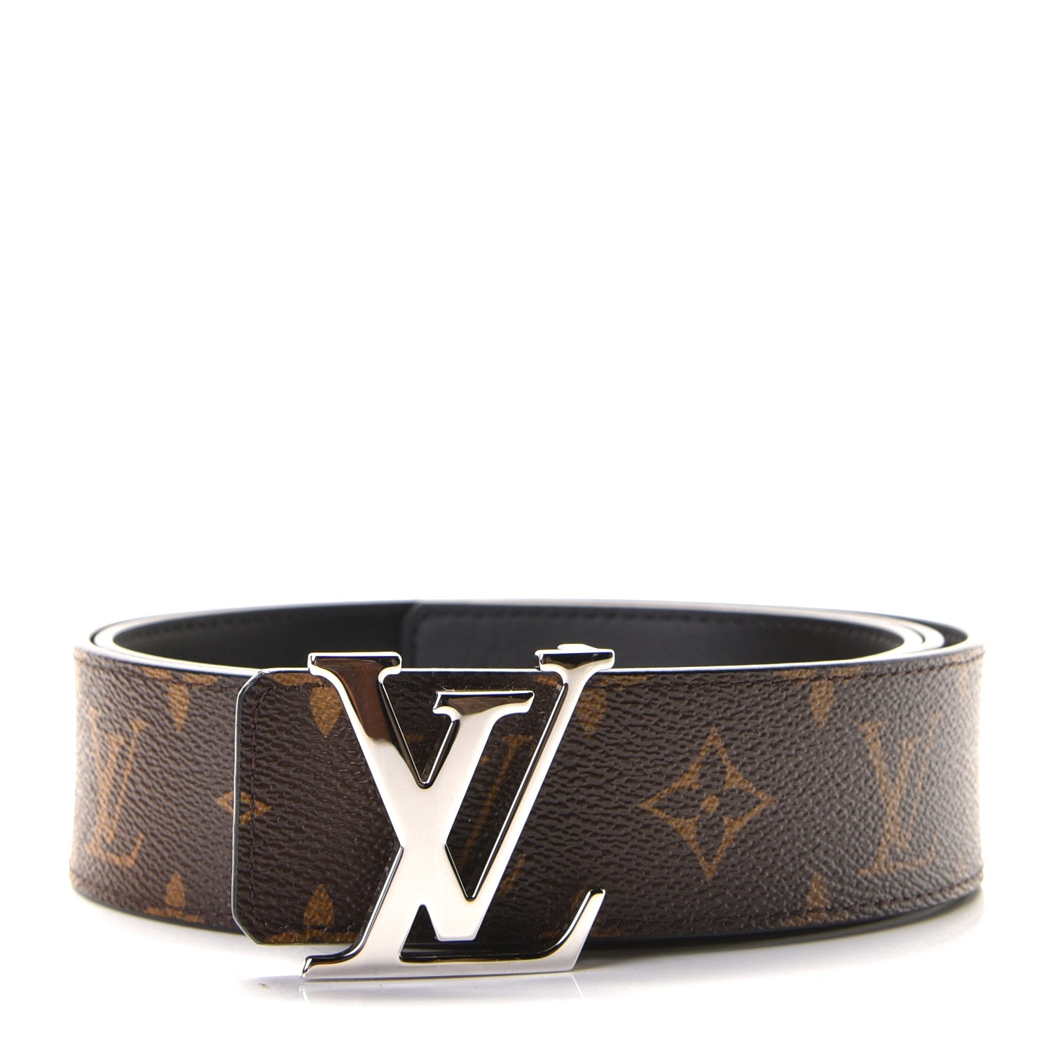 Louis Vuitton Monogram Calfskin 40mm LV Initiales Reversible Belt 100 40 Black 1 of 4