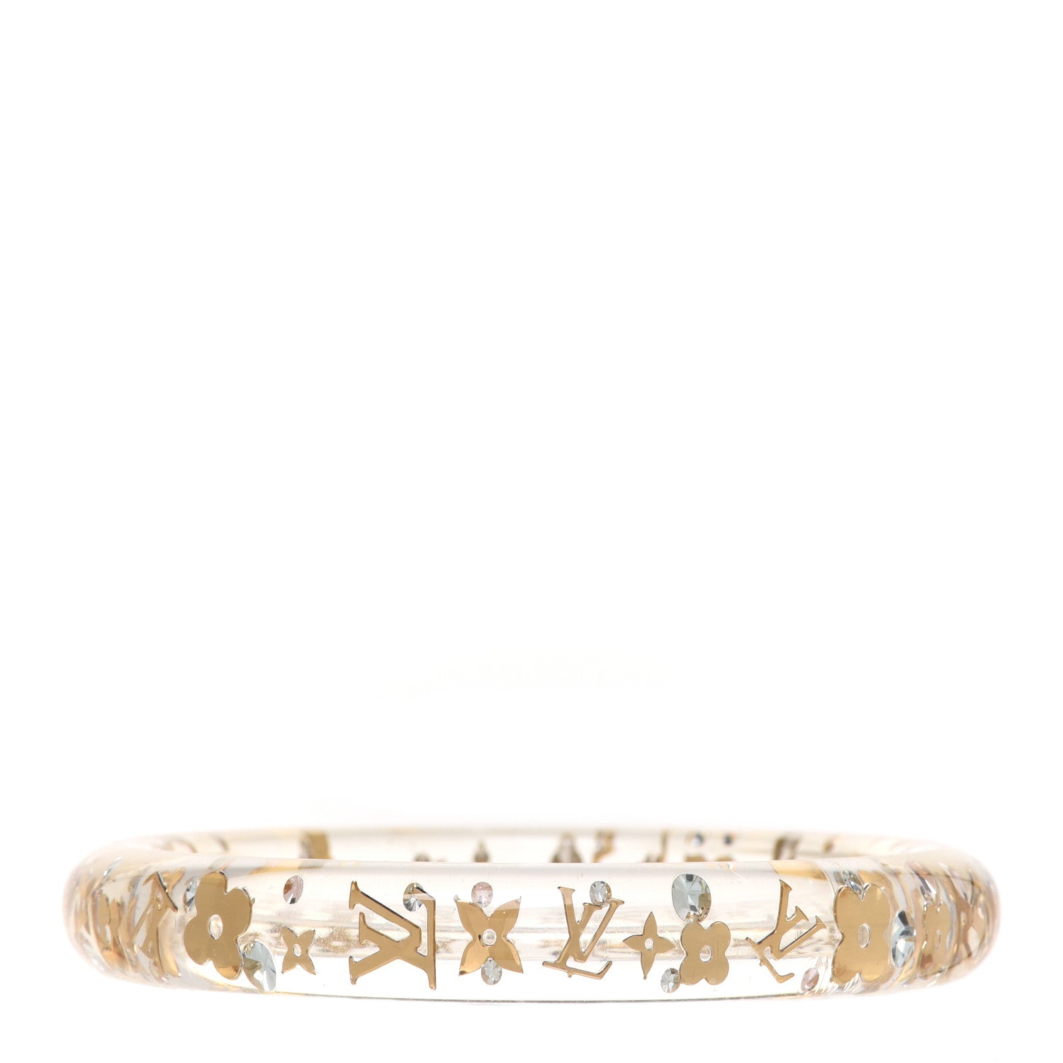 Louis Vuitton Resin Swarovski Medium Inclusion Bracelet PM Transparent 1 of 4