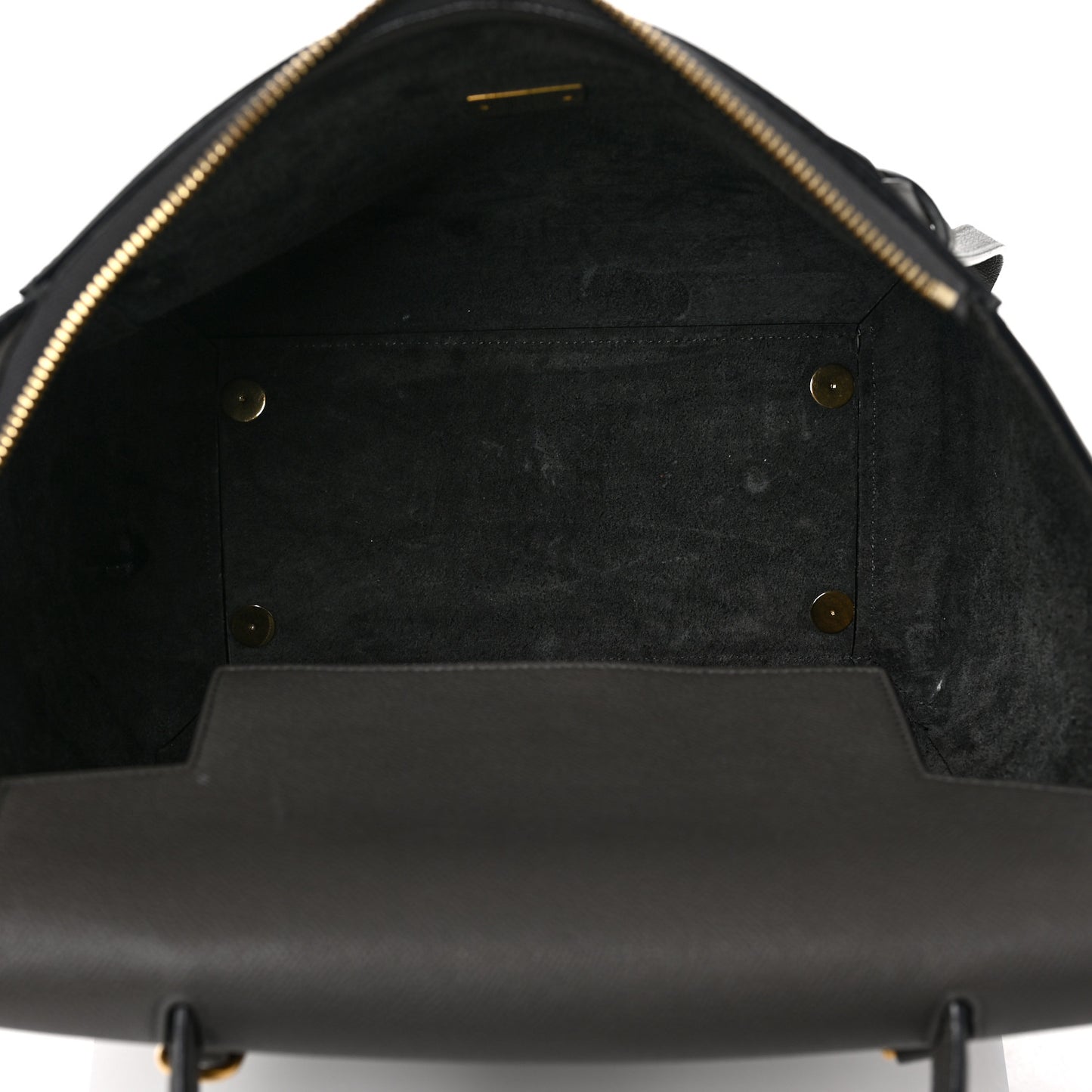 Grained Calfskin Mini Belt Bag Grey