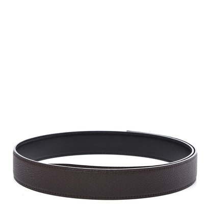 Hermes Box Togo 32mm Belt Strap 85 Black Chocolate 2 of 6