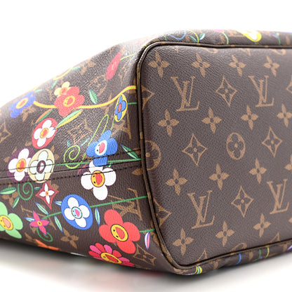 Louis Vuitton LV X TM Monogram Flowers Neverfull MM 9 of 10