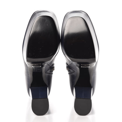 Gucci Kid Side Zip Platform Boots 40 Navy 5 of 8