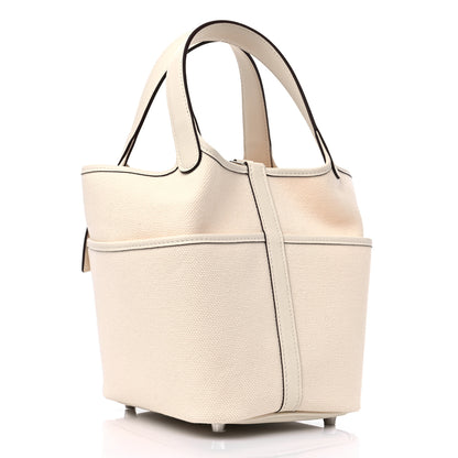 Hermes Toile Goeland Swift Cargo Picotin Lock 18 Nata 3 of 8