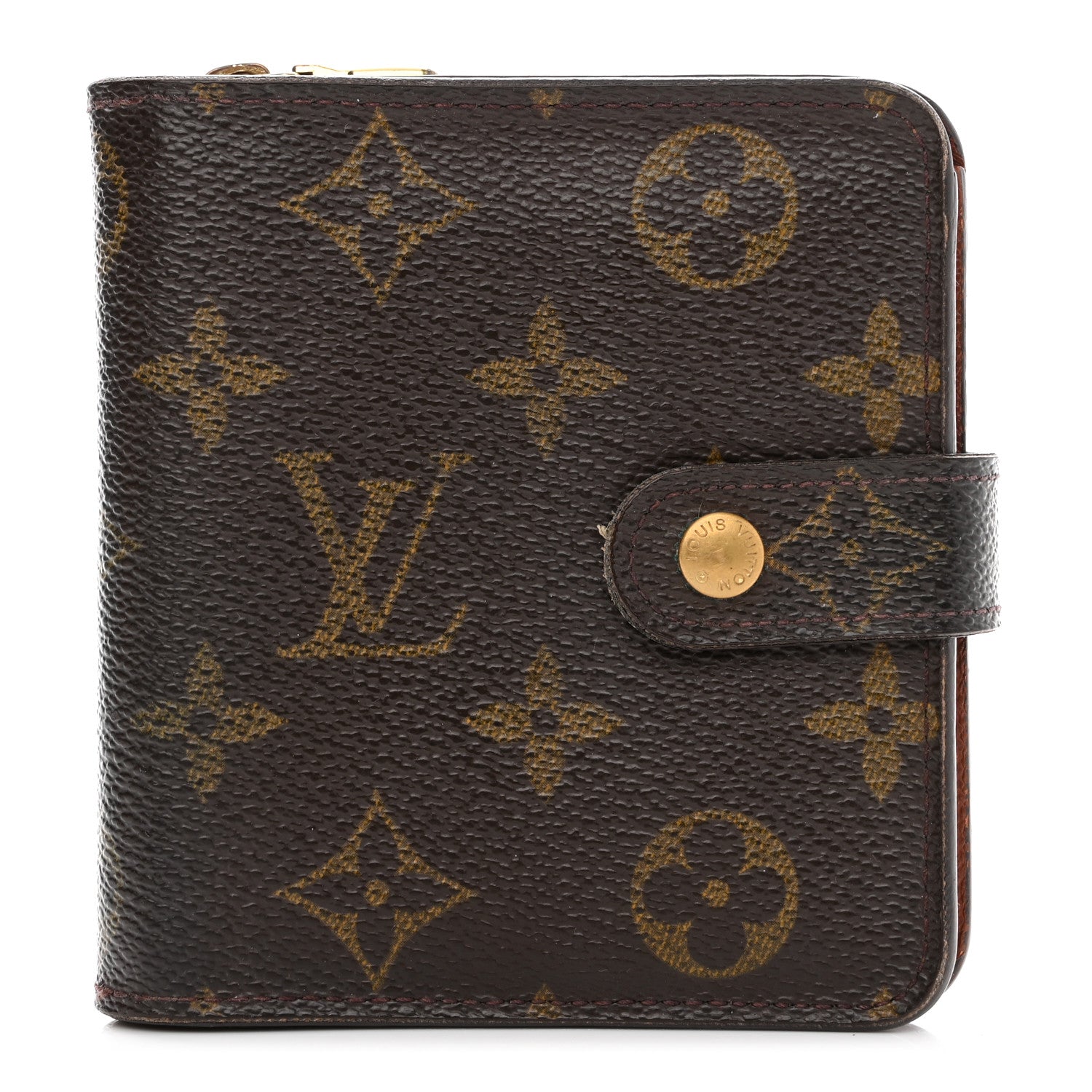 Louis Vuitton Monogram Compact Zippe Zipped Wallet 1 of 12