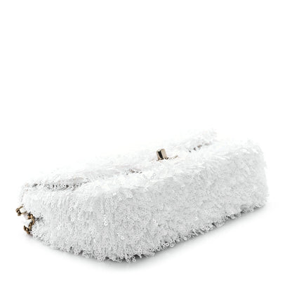 Chanel Sequin Mini Rectangular Flap White 4 of 11