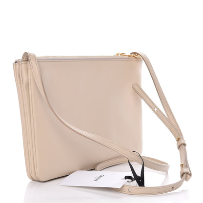Celine Lambskin Large Trio Crossbody Bag Linen 3 of 9