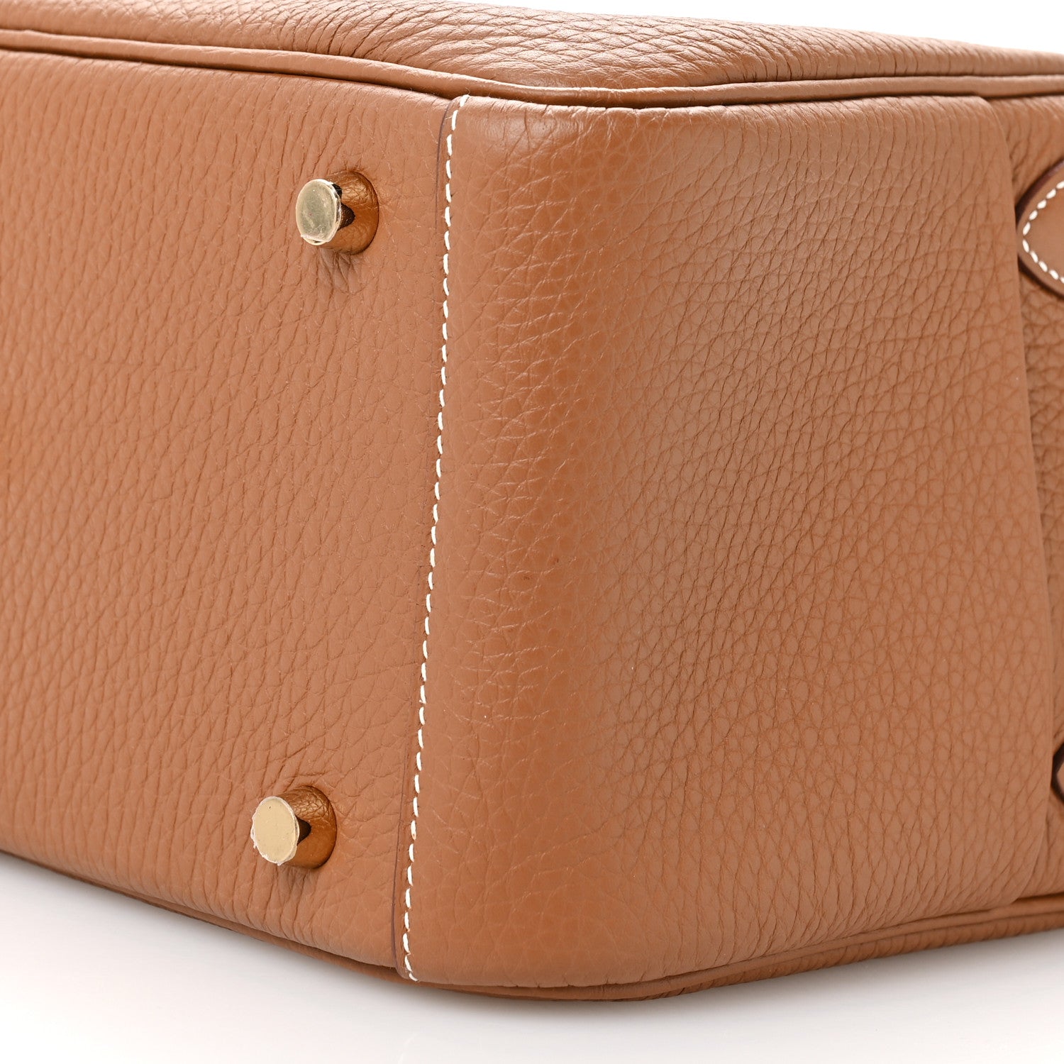 Hermes Taurillon Clemence Lindy 26 Gold 10 of 11