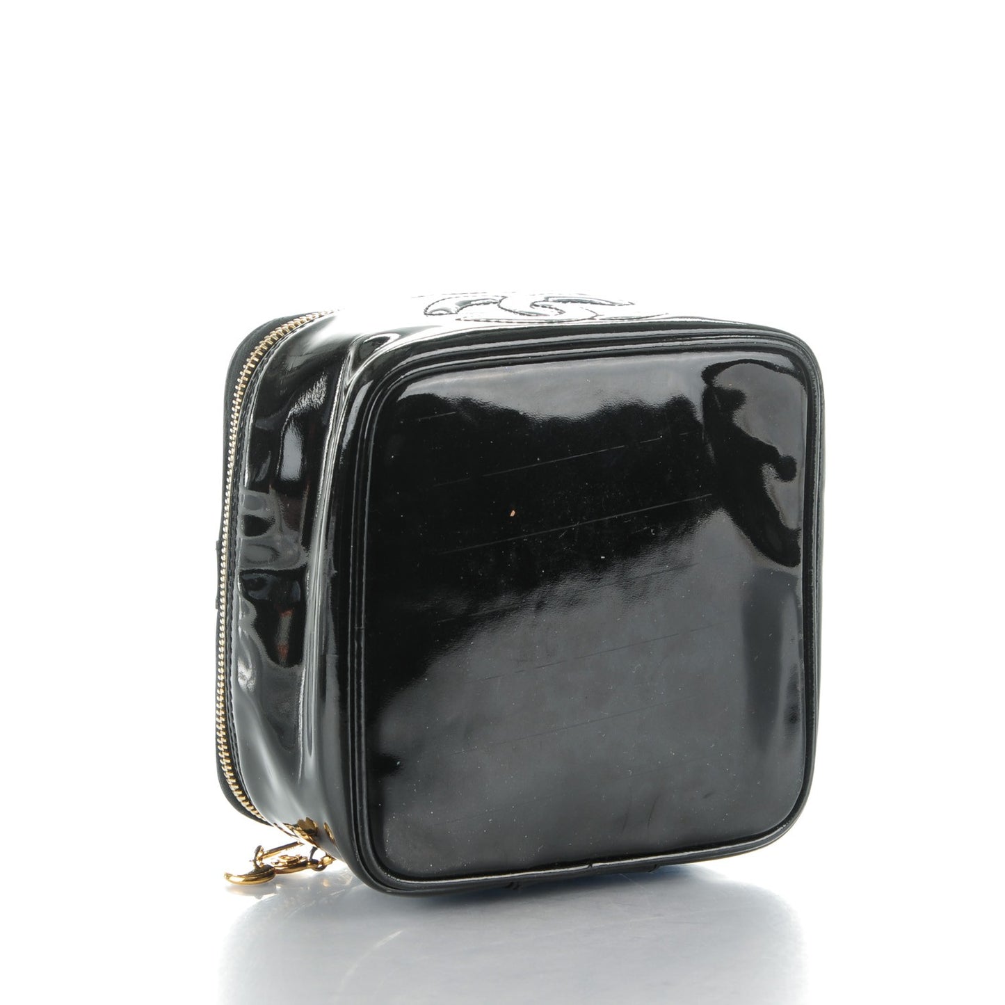 Patent Vanity Cosmetic Case Black