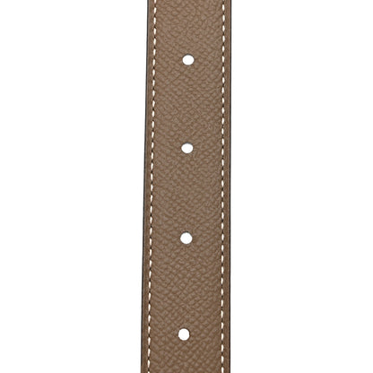 Hermes Epsom Swift 24mm Mini Constance Guilloche H Belt 85 Etoupe Black 6 of 8