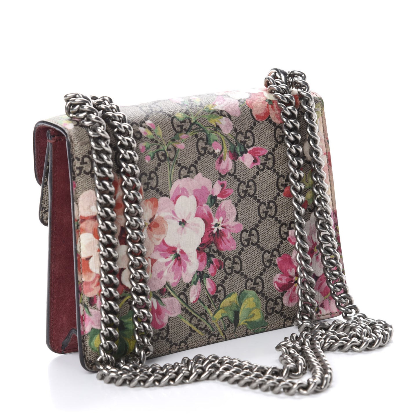 GG Supreme Monogram Blooms Mini Dionysus Shoulder Bag Beige Multicolor Dry Rose
