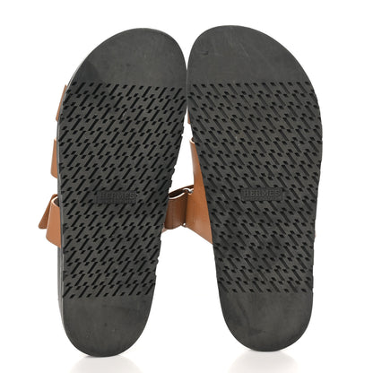 Hermes Calfskin Mens Chypre Sandals 40 Naturel 6 of 11