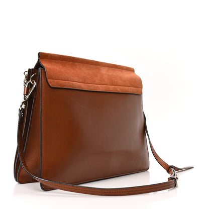 Chloe Suede Calfskin Medium Faye Shoulder Bag Tobacco 3 of 10