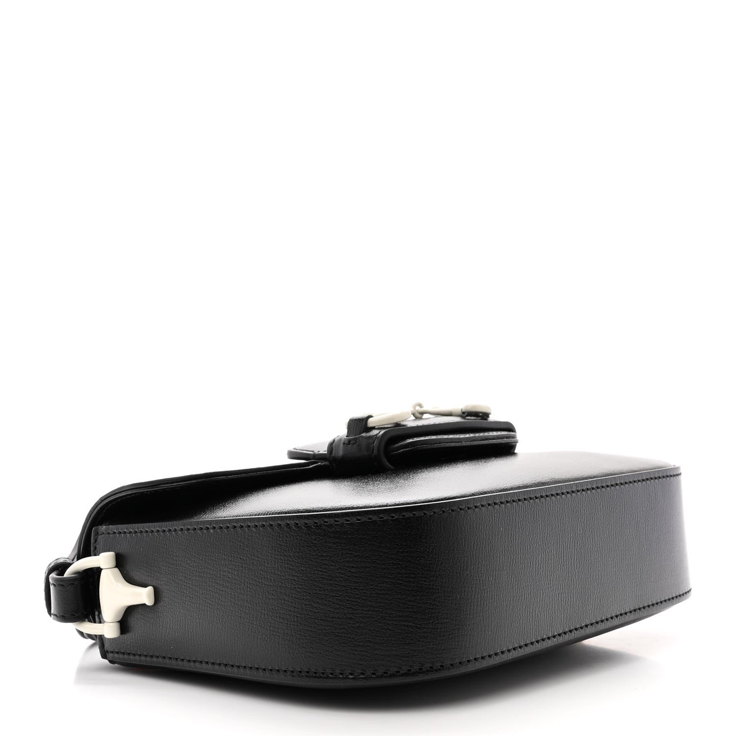 Gucci Azalea Calfskin Web Horsebit 1955 Shoulder Bag Black 4 of 11
