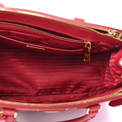 Prada Saffiano Medium Galleria Double Zip Tote Fuoco 5 of 12