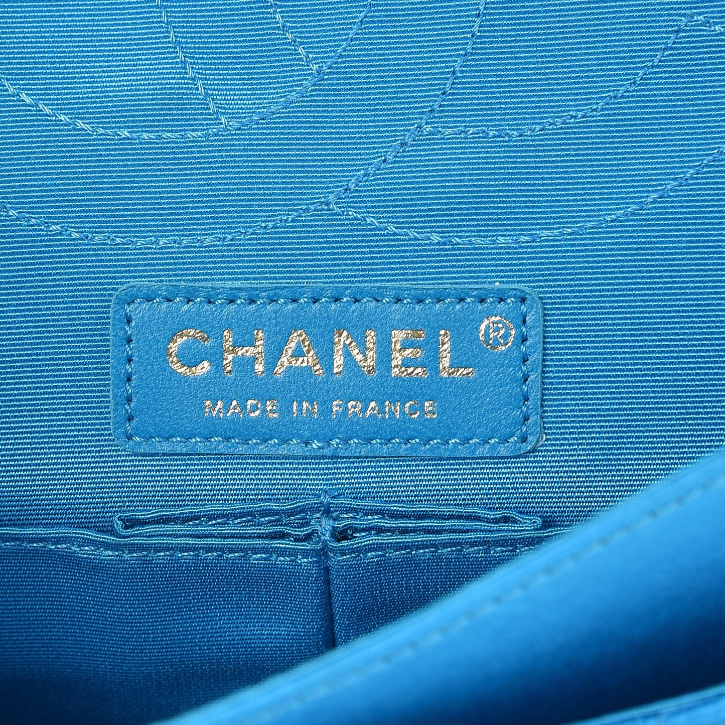 Satin Coco's Croc 2.55 Reissue 225 Flap Turquoise