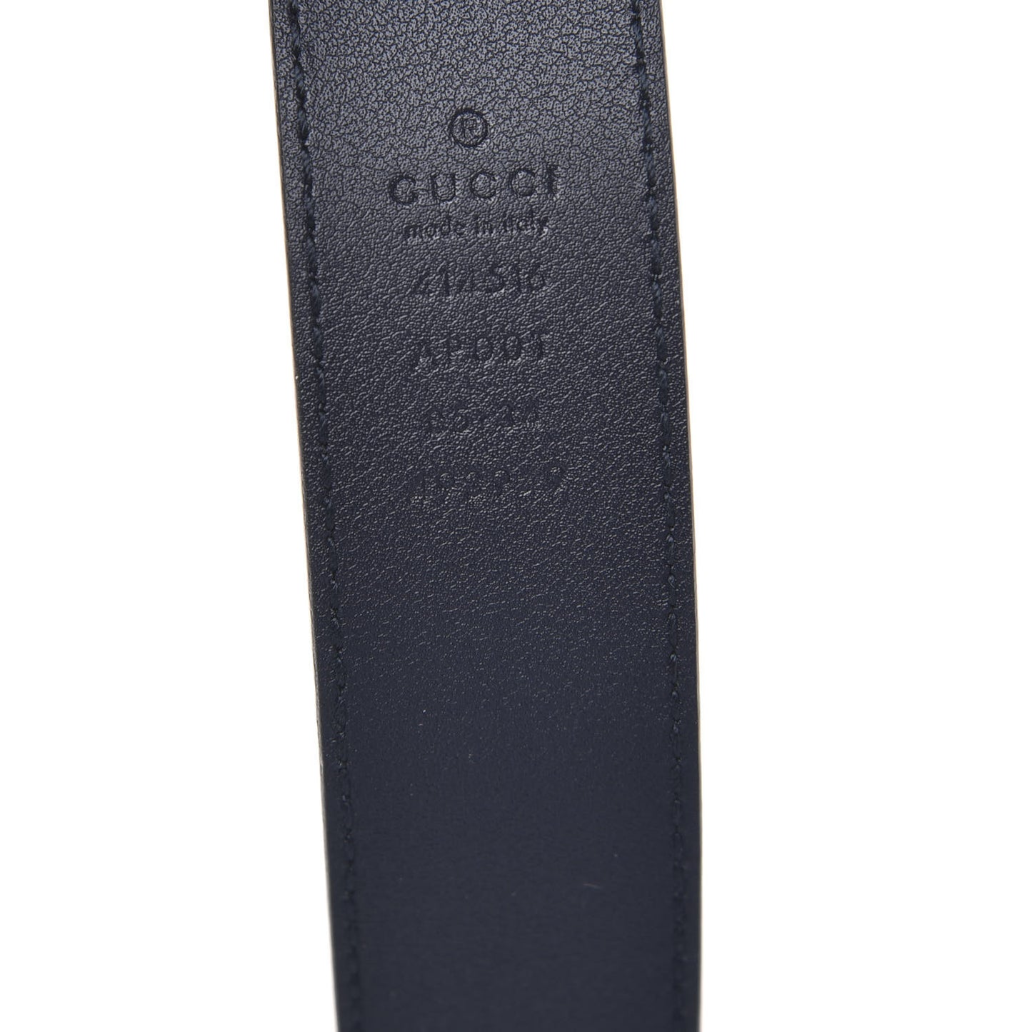 Moon Calfskin Double G 30mm Belt 85 34 Blue