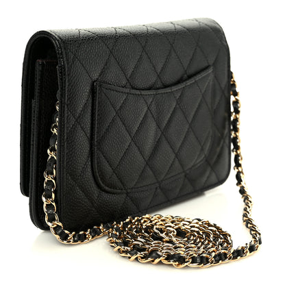 Chanel Caviar Quilted Wallet on Chain WOC Black 5 of 21