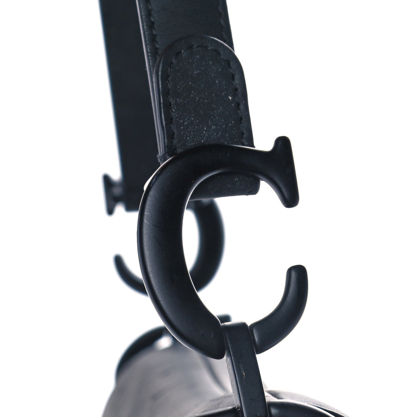 Ultra Matte Calfskin Saddle Bag Black