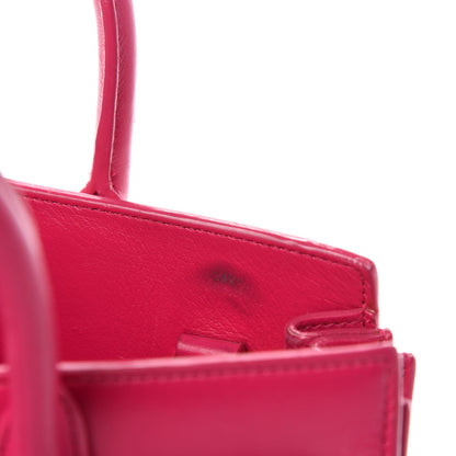 Saint Laurent Calfskin Nano Sac De Jour Lipstick Fuchsia 8 of 13