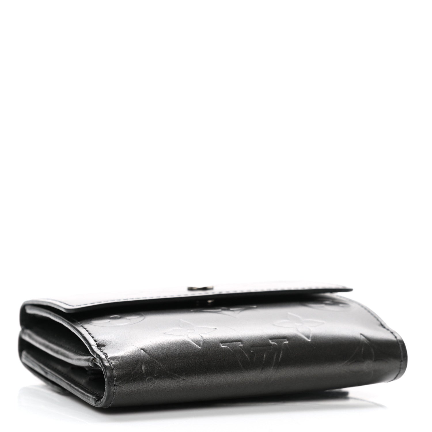 Louis Vuitton Mat Monogram Elise Wallet Black 3 of 7
