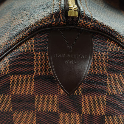 Louis Vuitton Damier Ebene Speedy 35 6 of 9