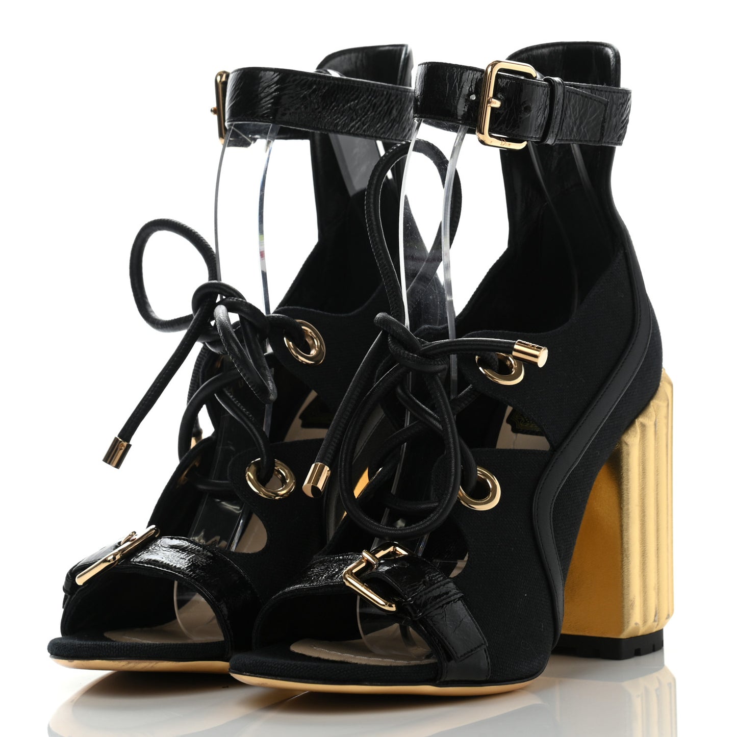 Crinkled Lambskin Dior Glorious Pumps 37 Black