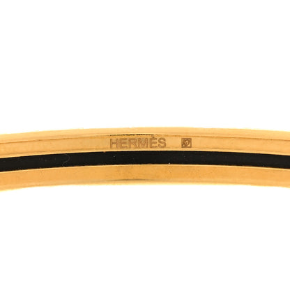 Hermes Enamel Extra Narrow Uni Bracelet 62  Rouge Jumping 4 of 6