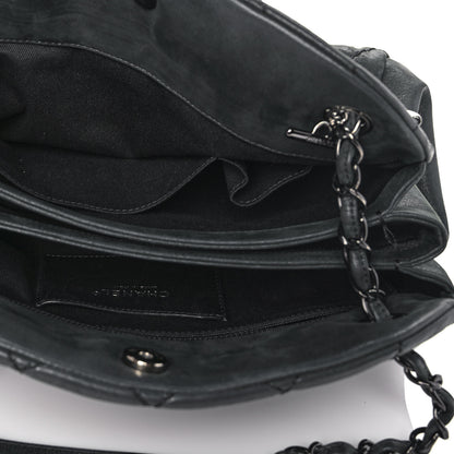 Chanel Iridescent Calfskin Large Just Mademoiselle Bowling Bag Black 4 of 10