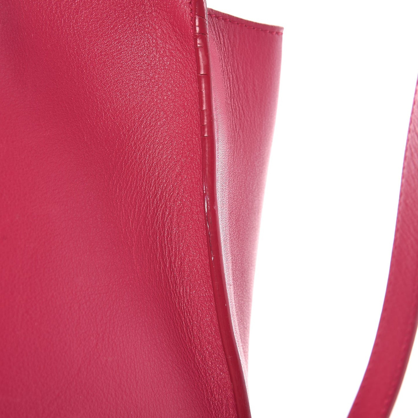 Calfskin Small Classic Y Cabas Fuchsia