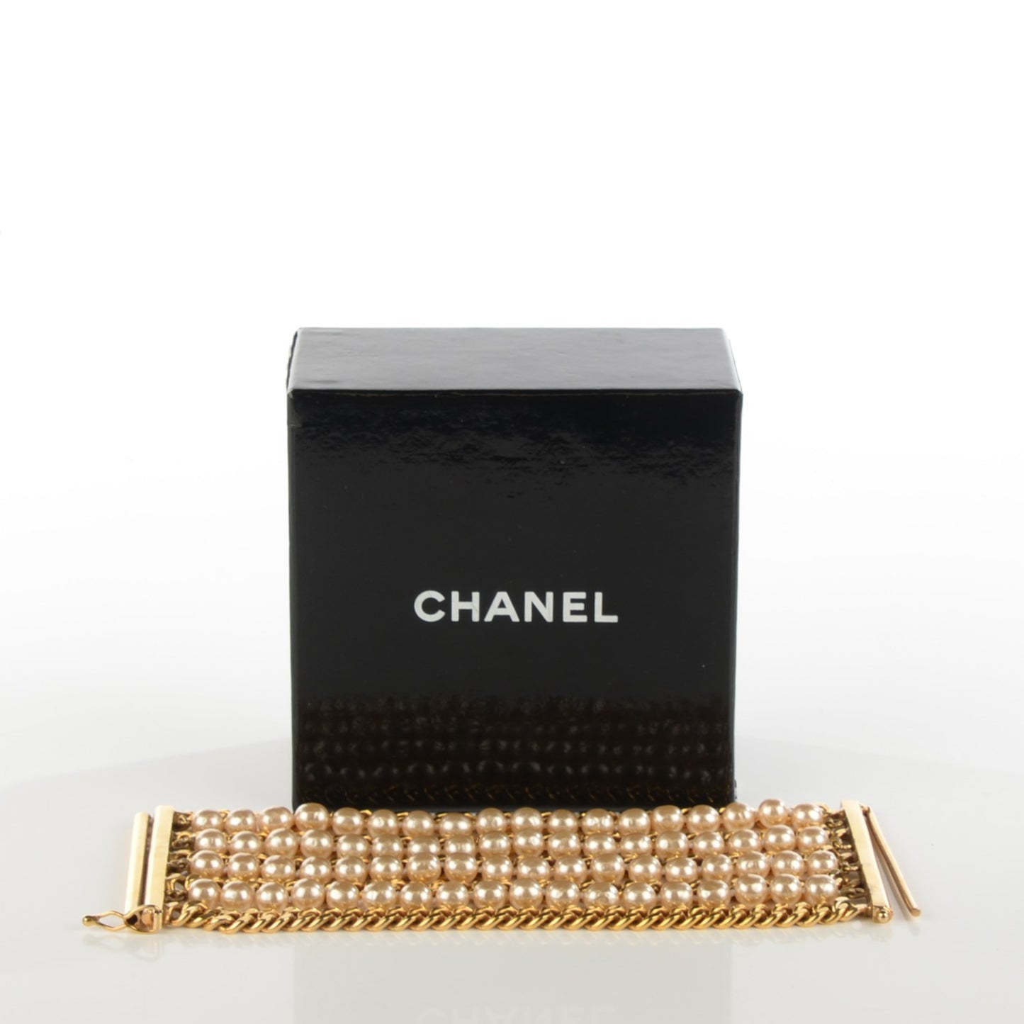 Pearl Chain Bracelet Gold