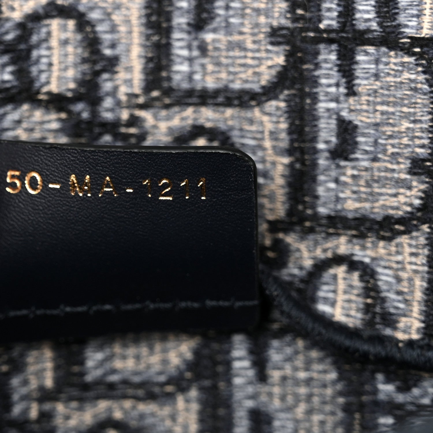 Christian Dior Oblique Slim Saddle Pouch Blue 7 of 12