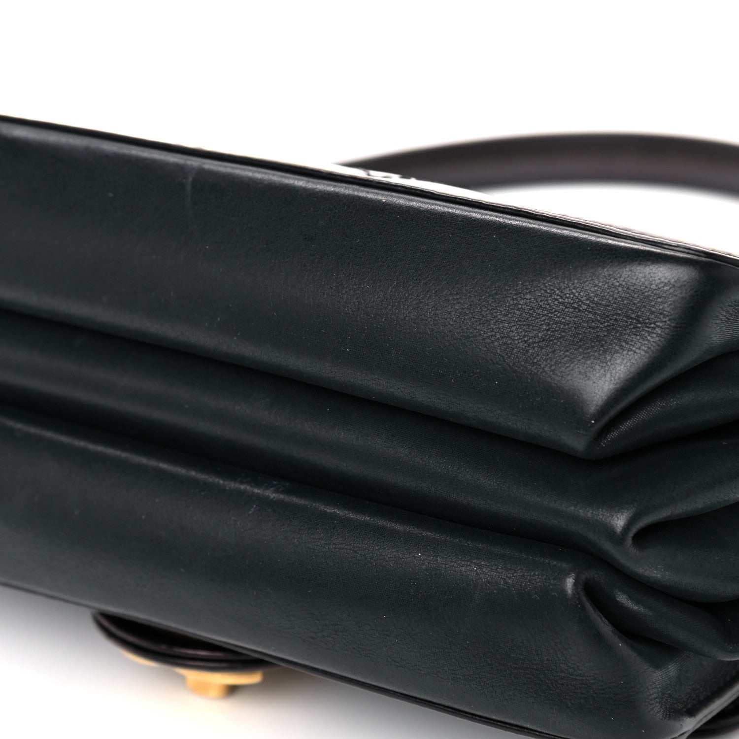 Chanel Iridescent Calfskin Quilted Small Straight Lined Flap Black 17 of 23