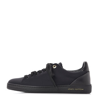 Louis Vuitton Nylon Calfskin Frontrow Sneakers 38.5 Navy Black 1 of 9