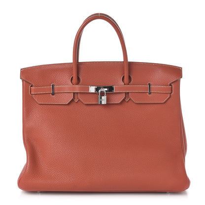 Hermes Taurillon Clemence Birkin 40 Sanguine 1 of 12