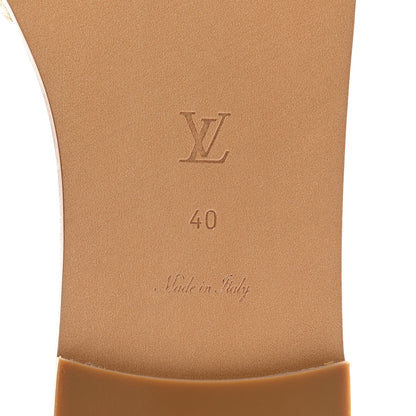 Louis Vuitton Monoglam Lock It Flat Mule 40 Gold 8 of 9